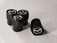 Защитные колпачки на нипелли Mazda 4 шт черные