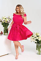 Літня сукня вільного крою з котону без рукавів батальні розміри, фото 2