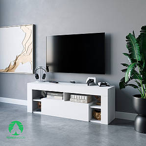 Тумбочка під телевізор, комод під ТВ з дверцею та поличками з ДСП