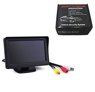 Монітор для камери 4,3" для паркування заднього ходу TFT LCD