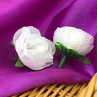 Розы искусственные (головка) 3 см - белый