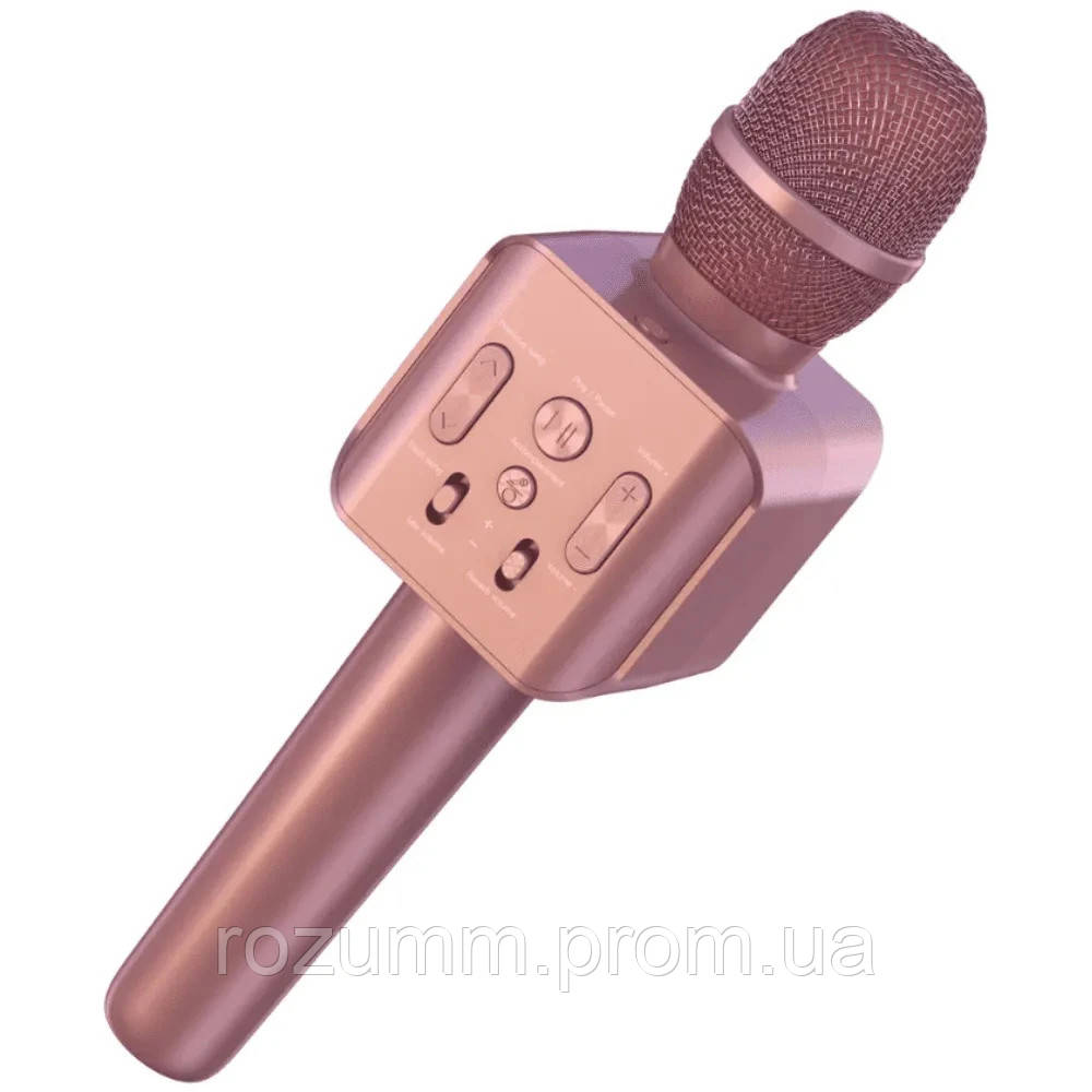 Микрофон колонка для караоке XO BE30 беспроводной розовый, синий - фото 7 - id-p1869796072