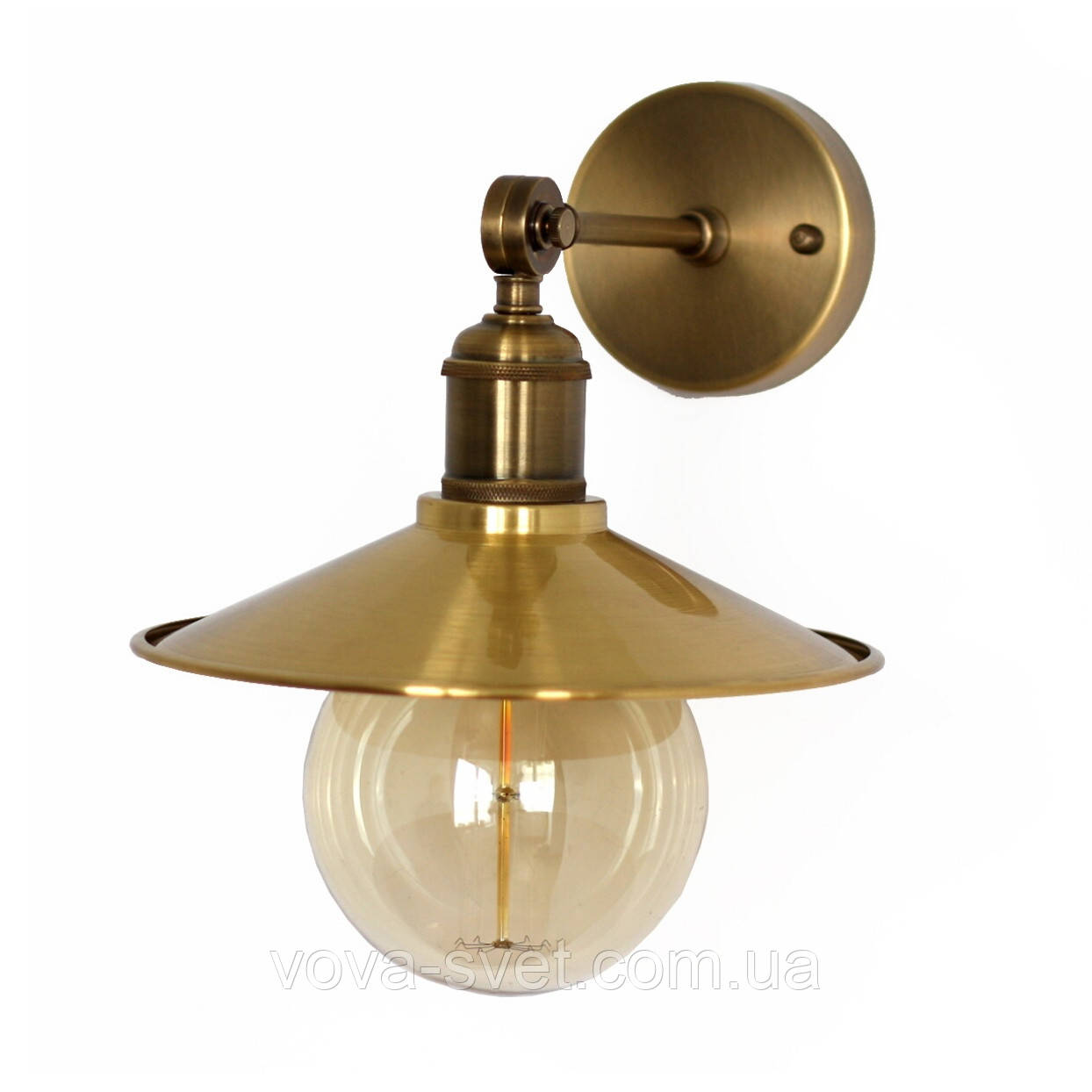Настінно-стельовий світильник купол Loft Steampunk [ on Wall Ceiling Brass ]