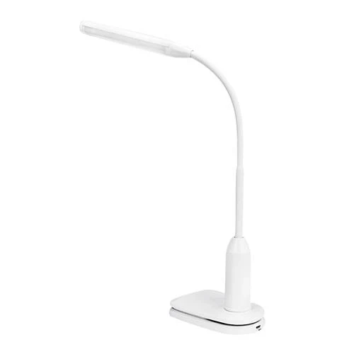 D3 Світлодіодна лампа з датчиком дотику, приліжкова лампа, акумуляторна світлодіодна кліпса, біла, фото 1