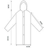 Плащ-дощовик, водонепроникне пончо, дощовик з капюшоном, білий, The Chestnut, фото 2