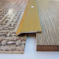 Поріг різнорівневий для підлоги перепад до 5 мм АП 007 анод Золото, 2.7 м