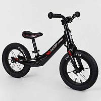 Велобег детский двухколесный колесо 12 магниевая рама Corso 36267 черный