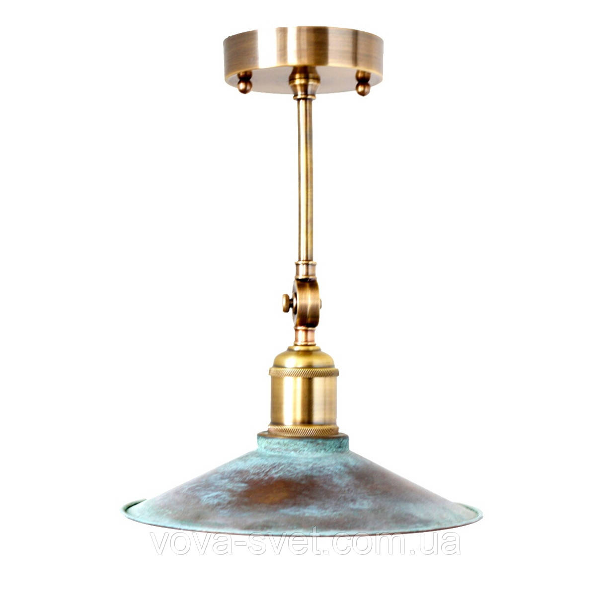 Настінно-стельовий світильник купол Loft Steampunk [ on Wall Ceiling Green Patina ]
