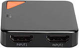 Yunir 4K HD двосторонній перехідник, комутато HDMI, одна клавіша для перемикання, простий у використанні,, фото 3