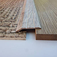 Поріжок перепад до 5 мм різнорівневий АП 007 "під дерево" Дуб сірий (фарбований), 2.7 м