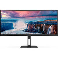 Монитор TFT 34" AOC CU34V5C/BK WQHD VA 100Гц 1мс изогнутый HDMI DP USB-C USB-hub колонки black