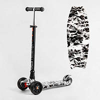 Самокат трехколесный с подсветкой колес и сьемным рулем MAXI S - 10533 Best Scooter