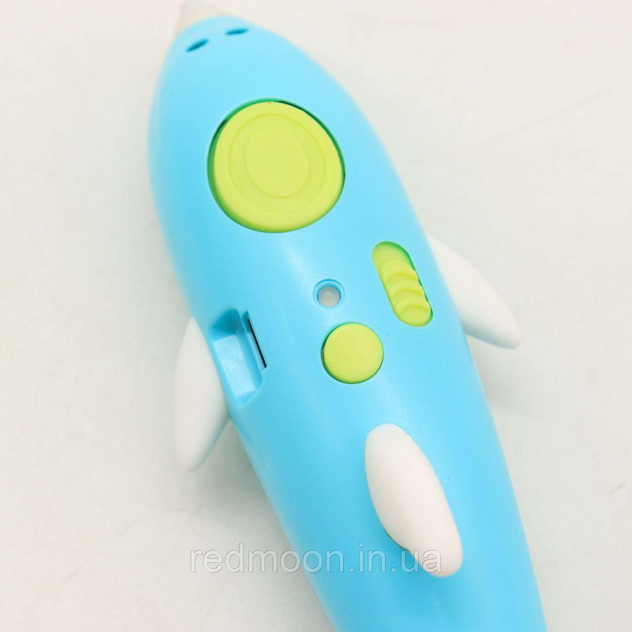 3D ручка аккумуляторная WM-9902, Синяя / Беспроводная 3Д ручка для детей с USB / 3D для детского творчества - фото 5 - id-p1869872720