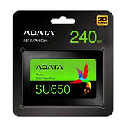 Накопитель SSD A-DATA Ultimate SU650 240GB 2.5" SATAIII 3D NAND TLC Black