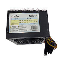Блок питания Vinga 400W (VPS-400-120) ATX, 20+4 pin, CPU - 4pin, SATA - 2, Peripheral - 2,1x120mm