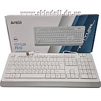 Клавиатура A4Tech FK10 Fstyler white, USB