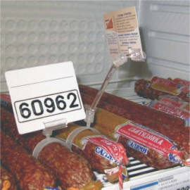 Цінникоутримувач на ковбасні вироби Равлик (30-120 мм) + ніжка 100 мм, Утримувач цінника на ковбасу (5078), фото 2