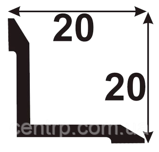 Кут внутрішній декоративний 20мм*20мм. АВ 20*20 "під дерево" - фото 4 - id-p261879113