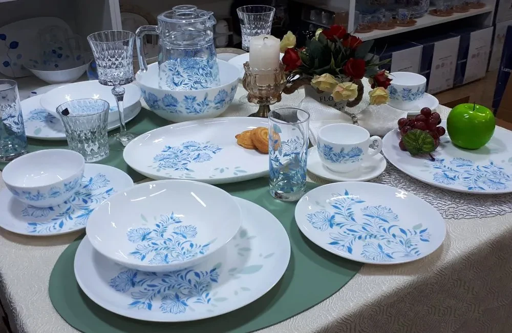 Столовий сервіз DIWALI FRESCURA TURQUOISE 46 предметів 6перс Q7823, фото 1