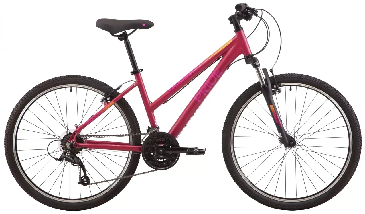 Велосипед 26" Pride STELLA 6.1 рама - S бордовий (задній і передній перемикачі та манетка - MICROSHIFT) L
