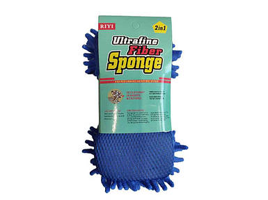 Губка для мийки авто Ultrafine Fiber Sponge 2в1 (18*12см) ТМ КИТАЙ FG