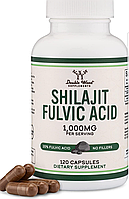 Шиладжит Shilajit Double wood 1000mg fulvic acid мумиё 120 капсул