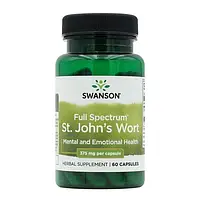 Звіробій повного спектру 375 мг (St. John's Wort) Swanson 60 капсул