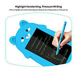 Графічний планшет для малювання дитячий A-Toys Writing Tablet LCD DC 101 зі стилусом Блакитний, фото 6