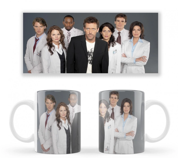 Чашка біла керамічна House, MD. Доктор Хаус ABC