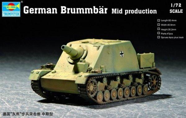 Пластикова модель 1/72 Trumpeter 07211 German Brummbär Mid Production