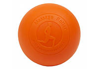 Массажный мячик EasyFit каучук 6,5 см оранжевый