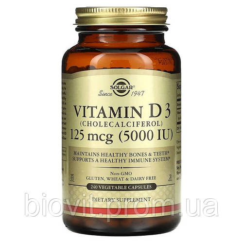 Витамин D3 (Vitamin D3) 5000 МЕ 240 капсул (ID#1113044146), цена: 1779 ...
