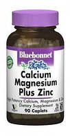 Bluebonnet Nutrition, кальцій, магній і цинк, 180 капсул