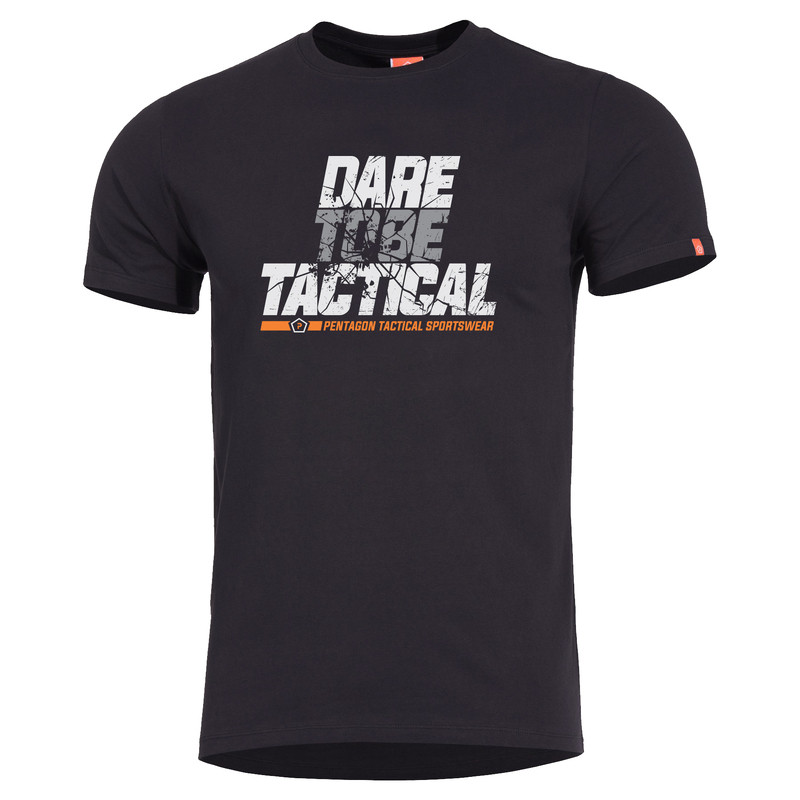 Футболка Pentagon Ageron DARE TO BE TACTICAL K09012-DT Large, Чорний