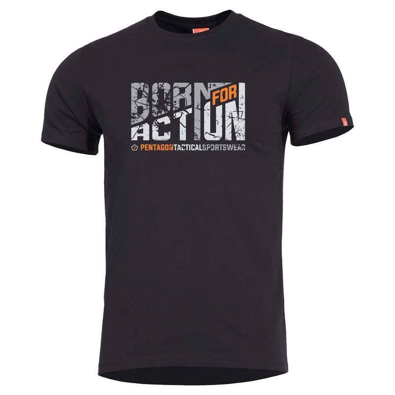 Футболка Pentagon AGERON BORN FOR ACTION K09012-BA Medium, Чорний