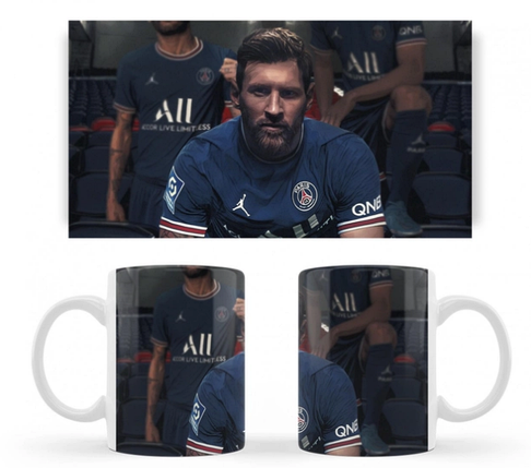 Чашка біла керамічна Ліонель Мессі (Lionel Messi) ABC, фото 1