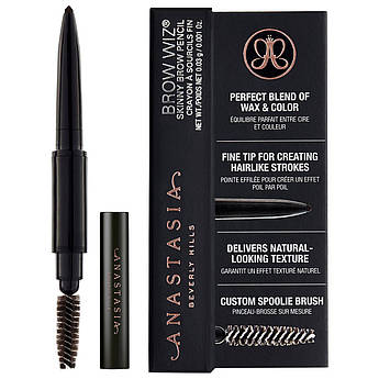 Ультратонкий олівець для брів Anastasia Beverly Hills Brow Wiz Skinny Brow Pencil Dark Brown 0.03 г