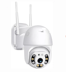 Зовнішня поворотна камера відеоспостереження CAM 6 IP з WiFi A0012, біла, фото 4