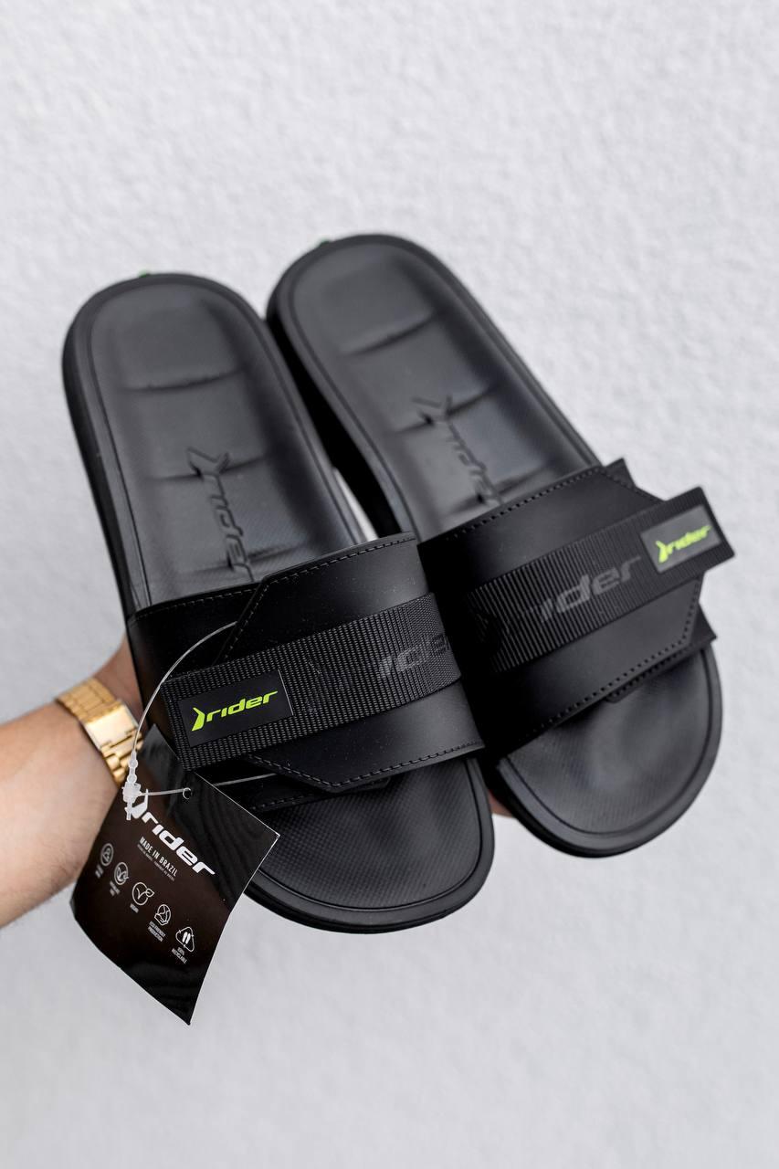 Купить Черные резиновые мужские шлепанцы Rider, цена 1190 ₴ — Prom.ua ...