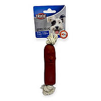 Іграшка для собак Trixie Сосиска на мотузці, 11 см (3242)