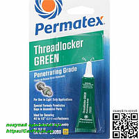 Фиксатор резьбы проникающий зеленый Permatex Penetrating Grade Threadlocker GREEN