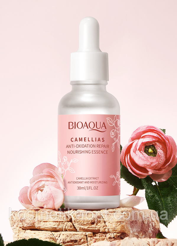 Сироватка для обличчя з камелією Bioaqua Camellias Anti-Oxidation Nourishing Essence