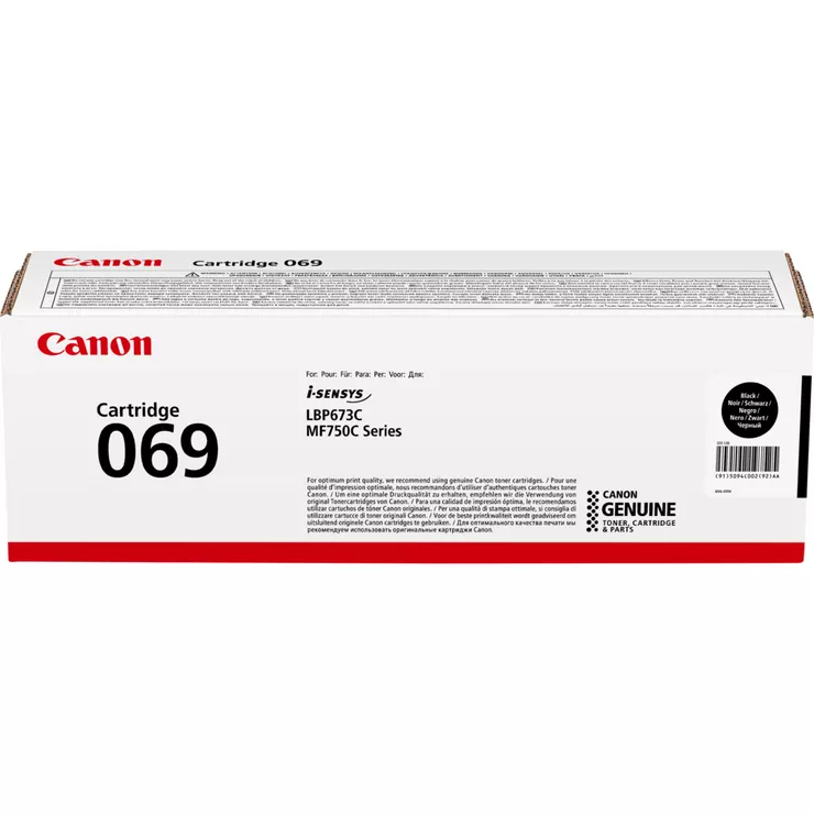 Canon Картридж 069 MF752Cdw/MF754Cdw/LBP673Cdw Black (2100 стор)