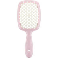 Щітка для волосся Janeke Small Superbrush With Soft Moulded Tips, рожева з білим (94SP234PNK)
