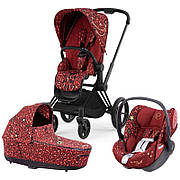 Коляска Cybex Priam 3 в 1 Rockstar by Alec Voelkel шасі Matt Black 4.0