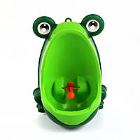 Детский тренировочный писсуар-горшок PottyFrog для мальчиков в виде Жабки Зеленый (PF-01)