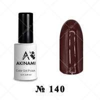 140 Akinami Color Gel Polish - Dark Burgundy, 9ml