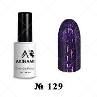 129 Akinami Color Gel Polish - Magic Violet, 9ml