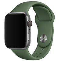 Ремешок силиконовый Epik для Apple watch 38mm / 40mm Классический / Матовый / Зеленый / Army green