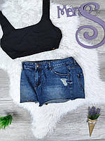 Жіночі джинсові шорти New Look сині короткі Розмір 46 М